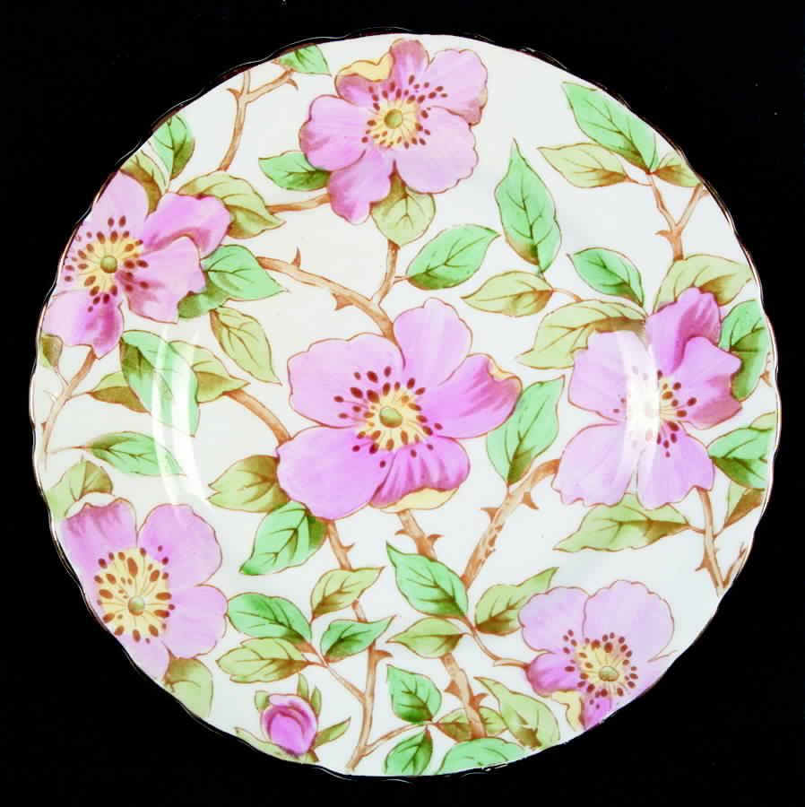 British Columbia Dogwood Dessert/Pie Plate by Tuscan - Royal Tuscan-1