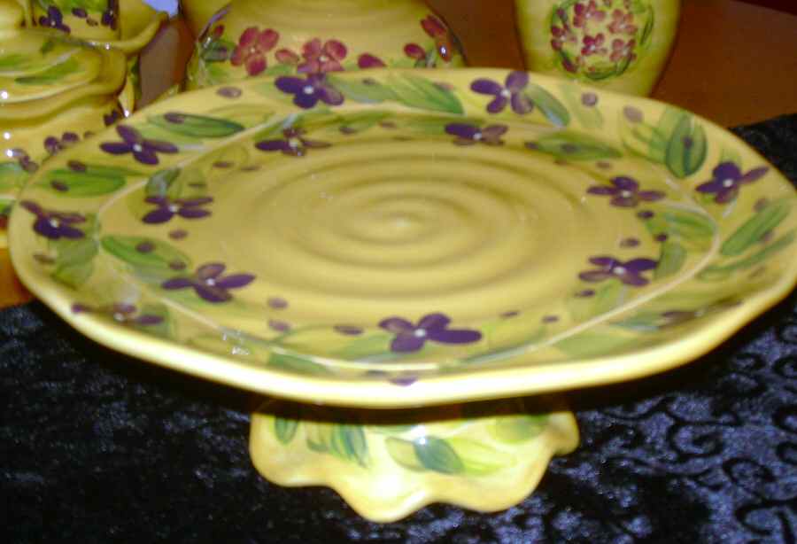 Le Provance Footed Cake Plate by Tabletops Unlimited-1