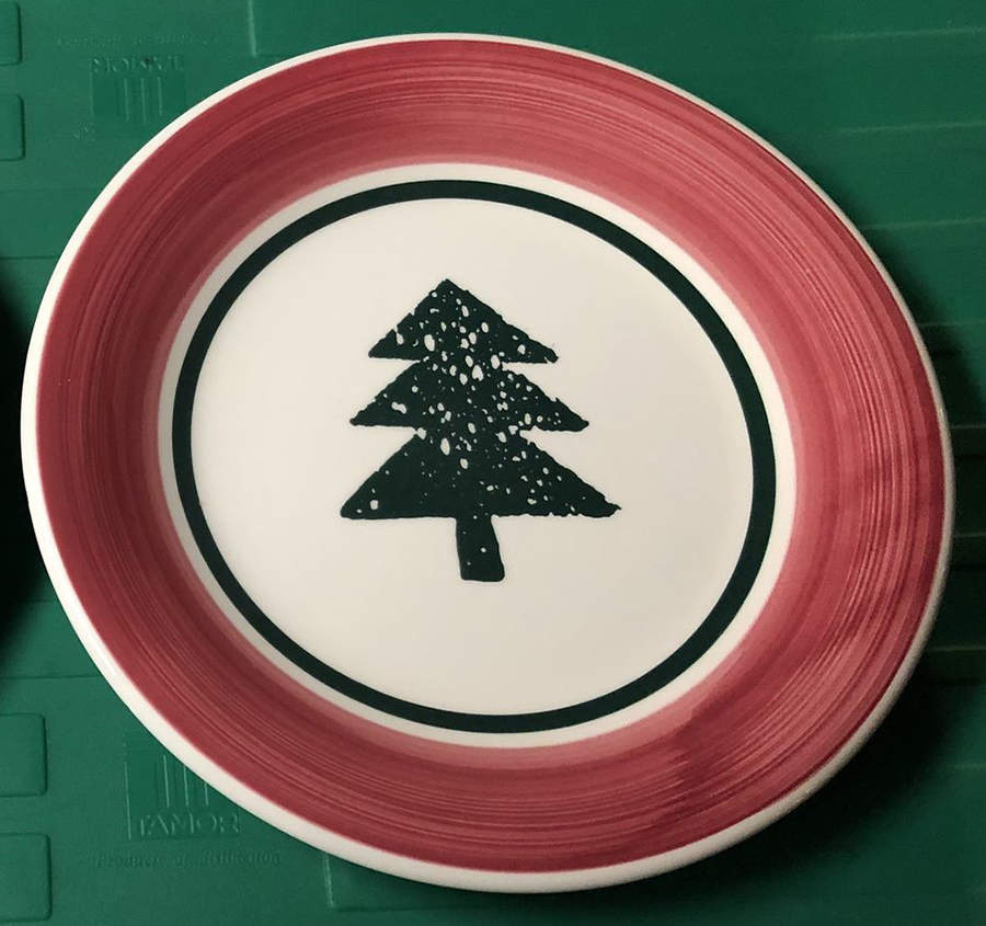 Christmas Village Salad Plate by Tre Ci-1