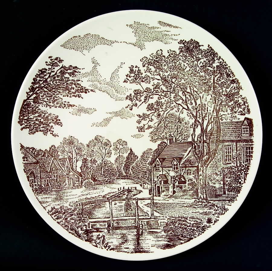 Yorkshire Brown Dinner Plate by Taylor, Smith & Taylor (Ts&T)-1