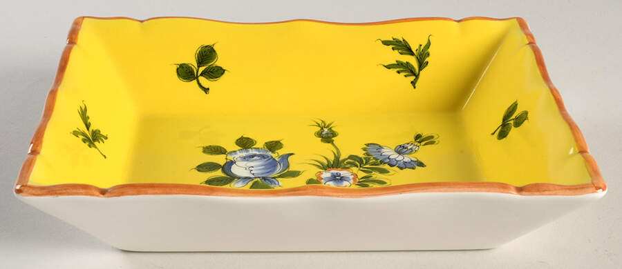 Marseilles Yellow 7" Rectangular Tray by Tiffany-1