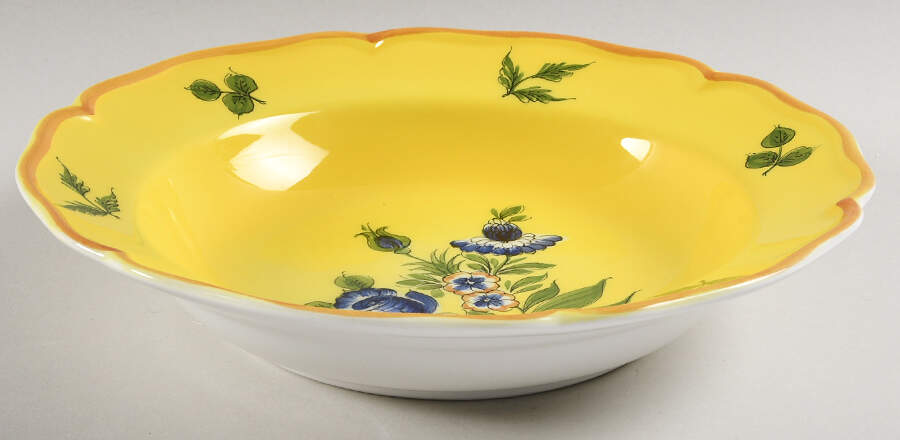 Marseilles Yellow Large Rim Soup Bowl by Tiffany-1