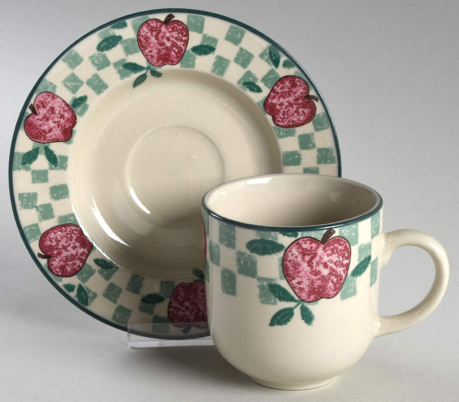 TIE43 Flat Cup & Saucer Set by Tienshan-1
