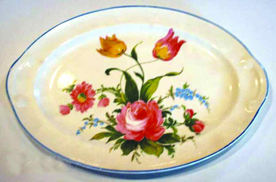 1362 11" Oval Serving Platter by Taylor, Smith & Taylor (Ts&T)-1