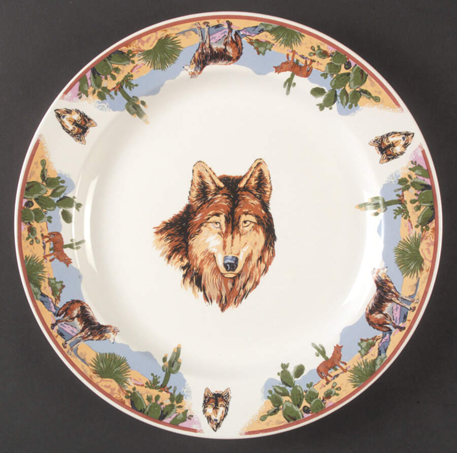 TIE37 (Cream Background) Dinner Plate by Tienshan-1
