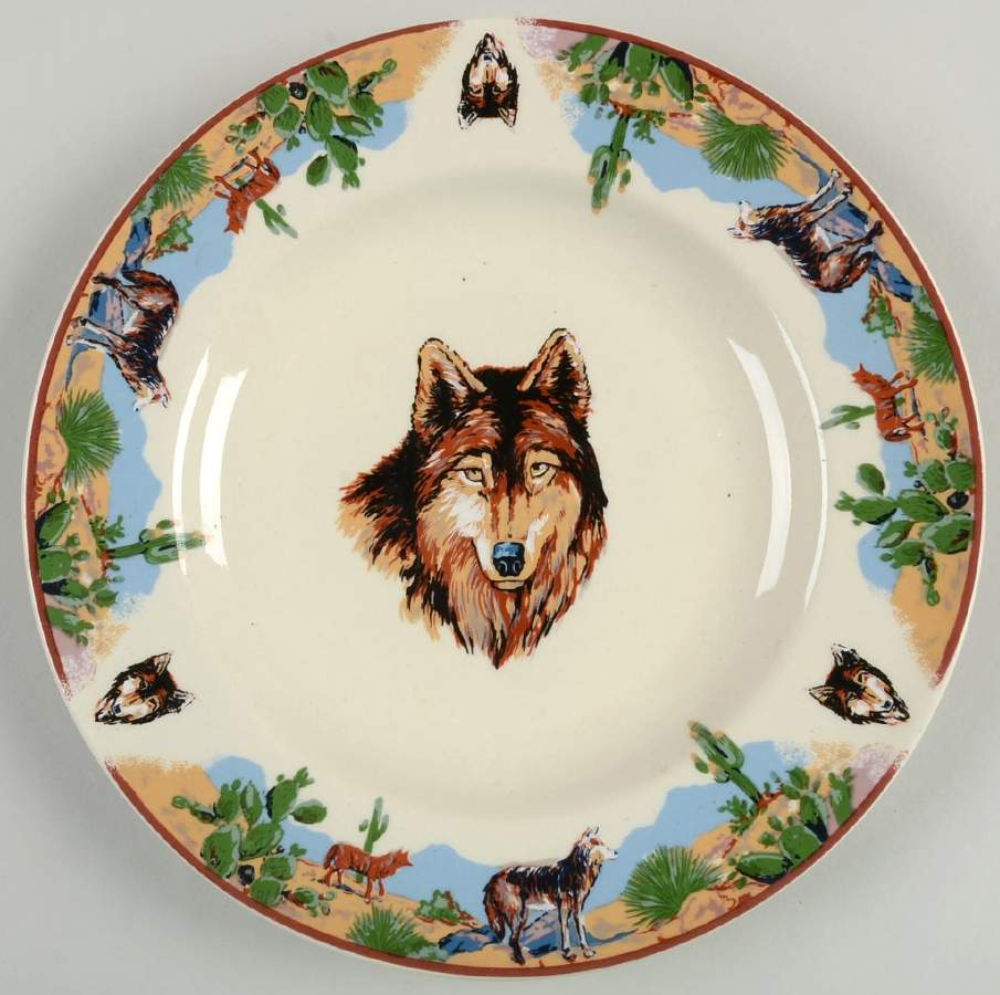 TIE37 (Cream Background) Salad Plate by Tienshan-1