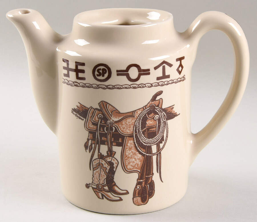 Boots & Saddle Tea/Coffee Pot No Lid by True West-1