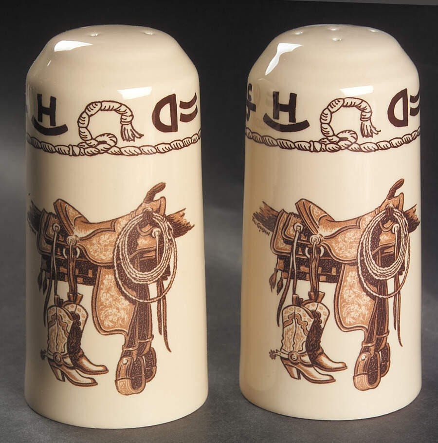 Boots & Saddle Salt & Pepper Set by True West-1
