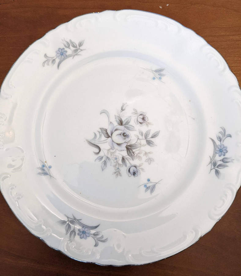 Dresden Blue Salad Plate by Three Castle-1
