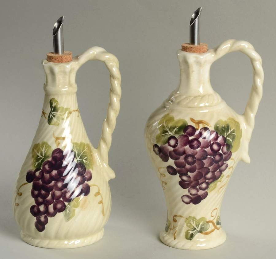 Chianti Vinegar and Oil Set with Stoppers by Tabletops Unlimited-1