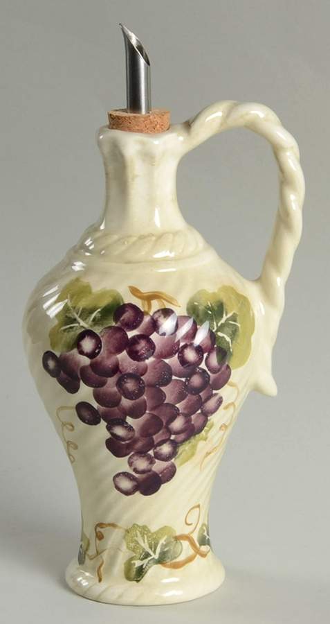 Chianti Vinegar Cruet and Stopper by Tabletops Unlimited-1