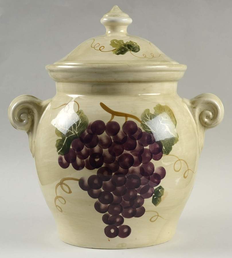Chianti Cookie Jar & Lid by Tabletops Unlimited-1