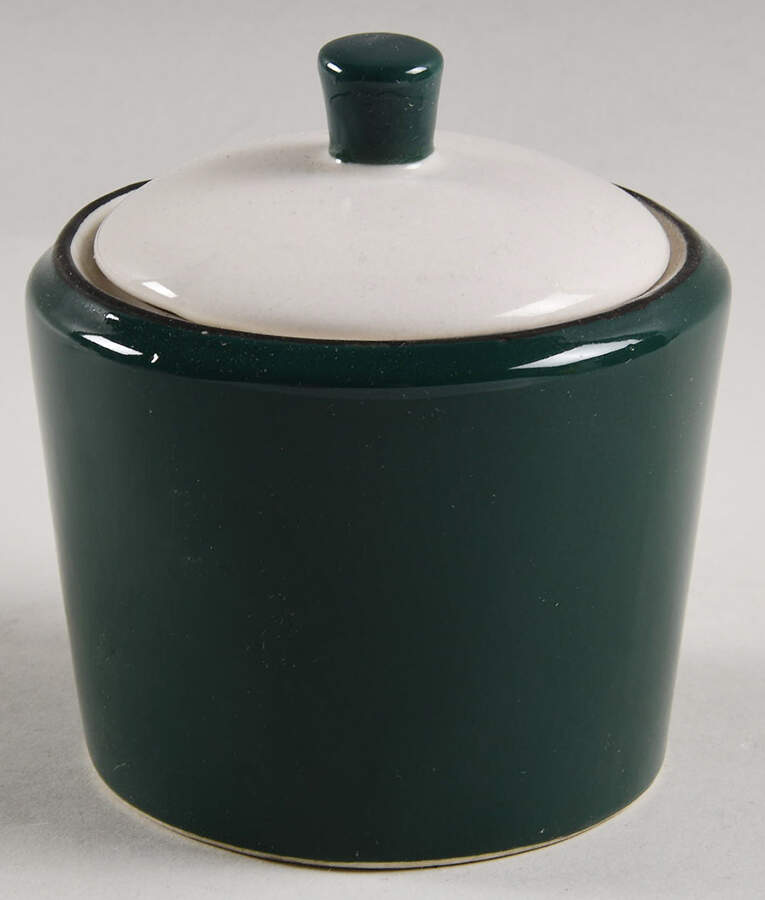 Avalon Green Sugar Bowl & Lid by Thomson-1