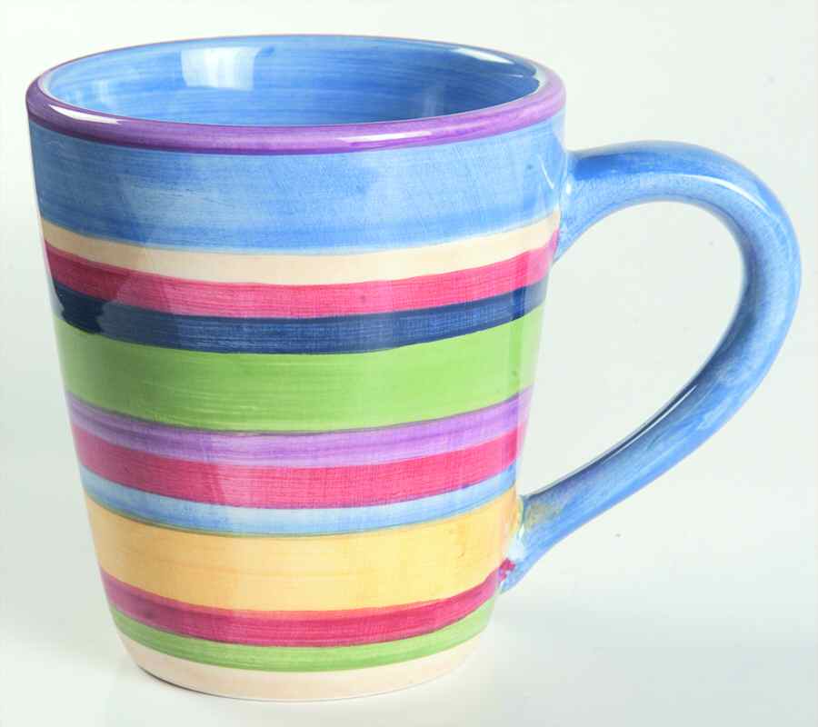 Barcelona Stripes Mug by Tabletops Unlimited-1