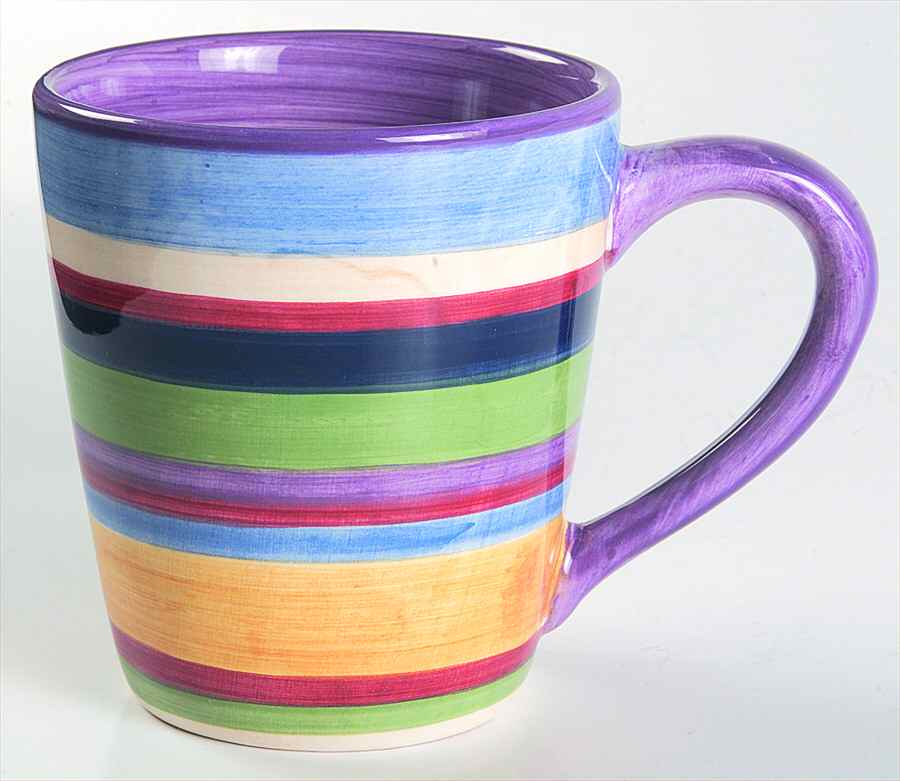Barcelona Stripes Mug by Tabletops Unlimited-1