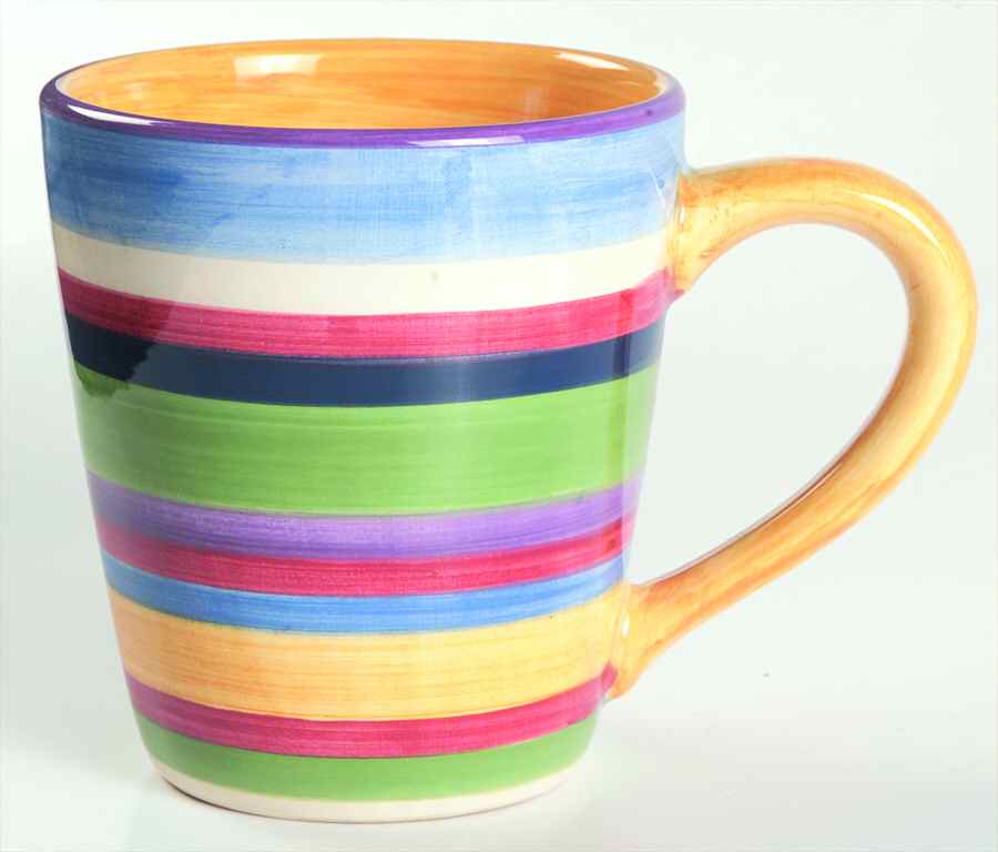 Barcelona Stripes Mug by Tabletops Unlimited-1