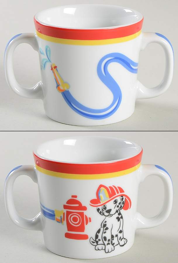 Fire Station-Red Child's Mug by Tiffany-1