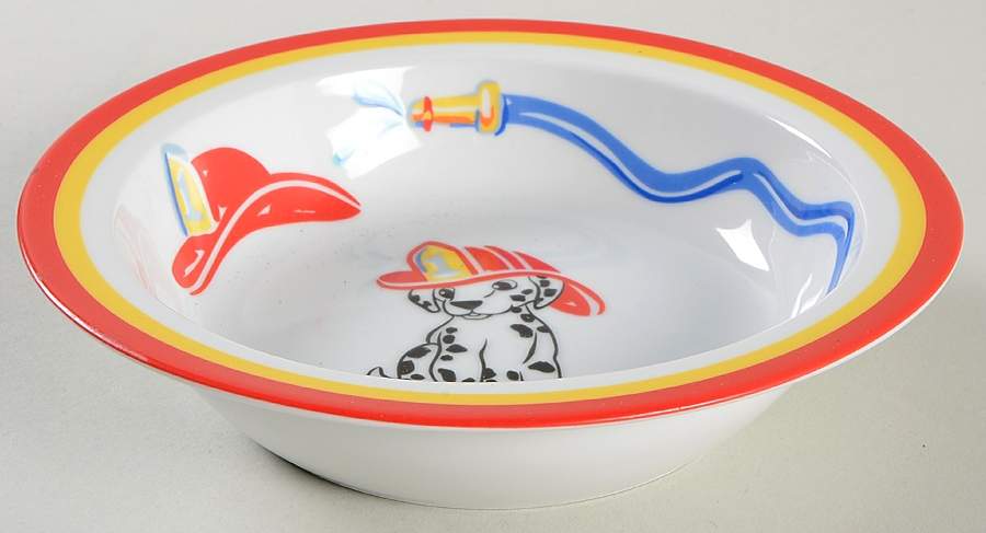 Fire Station-Red Child's Bowl by Tiffany-1
