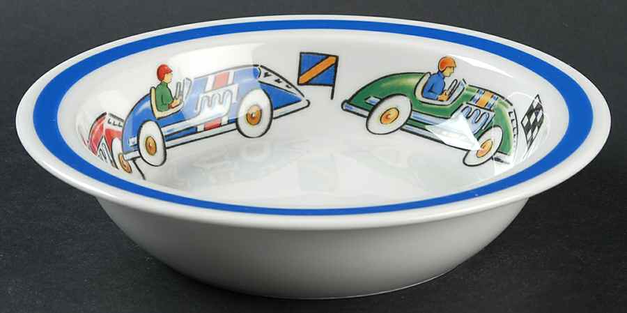 Race Cars Child's Bowl by Tiffany-1