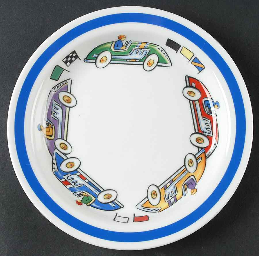 Race Cars Child's Plate by Tiffany-1