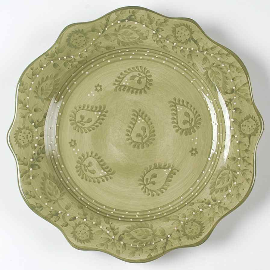 Jasmine-Celadon Dinner Plate by Tabletops Unlimited-1