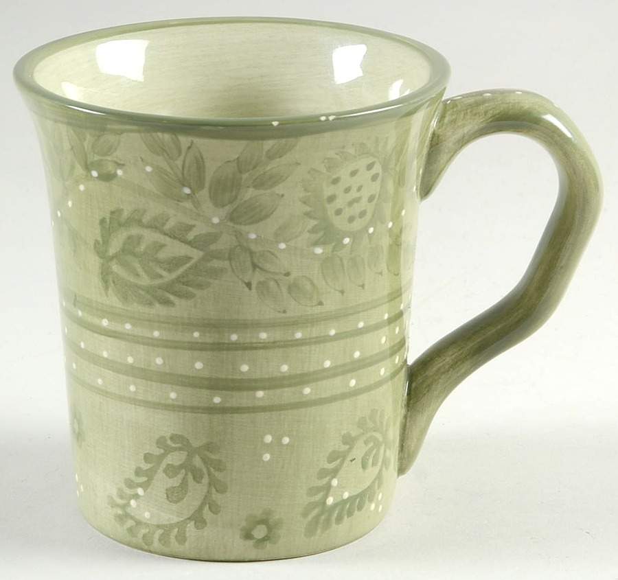 Jasmine-Celadon Mug by Tabletops Unlimited-1