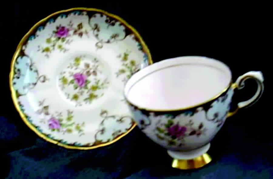 9114 Footed Cup & Saucer Set by Tuscan - Royal Tuscan-1