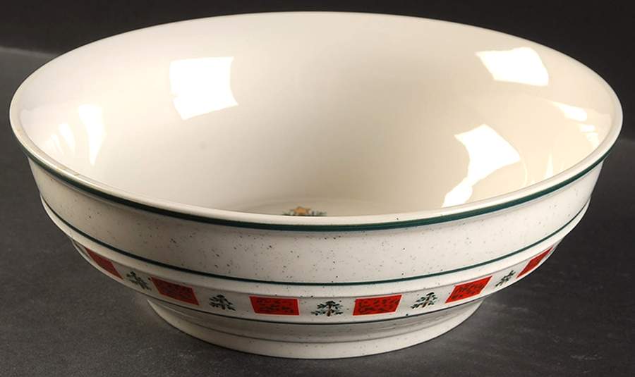 Christmas 9" Round Vegetable Bowl by Tienshan-1