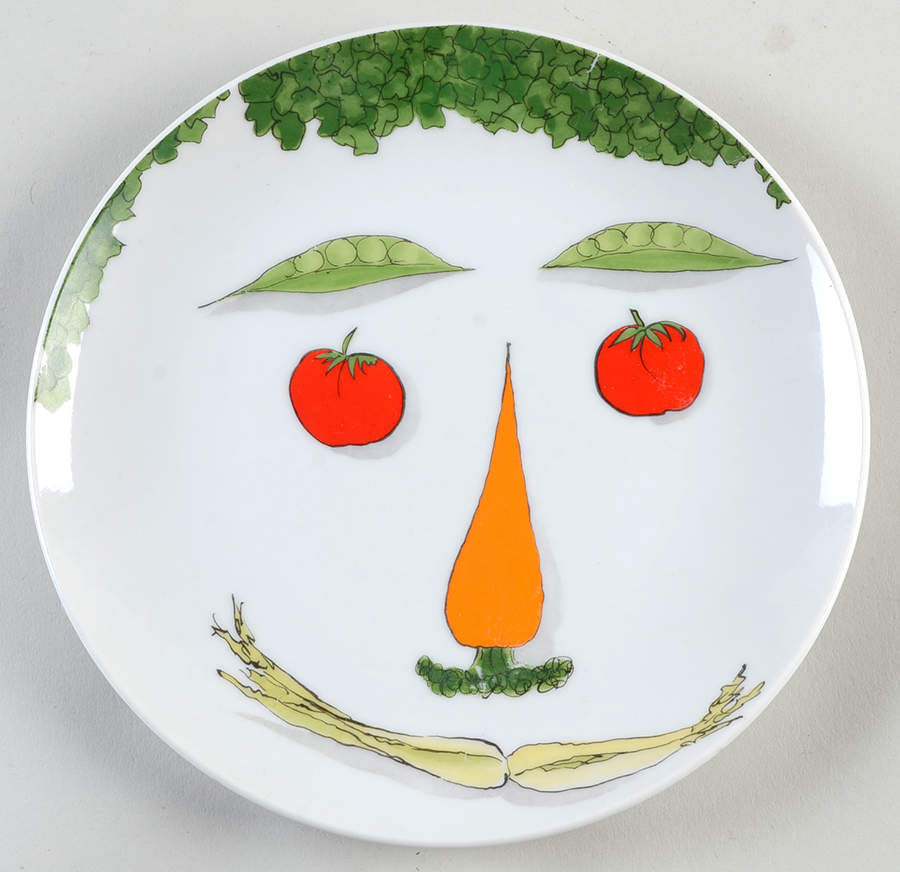 Vegetable Face Salad Plate by Taste Setter-1