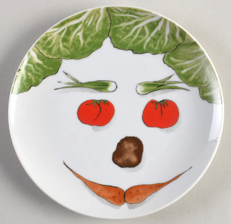 Vegetable Face Salad Plate by Taste Setter-1