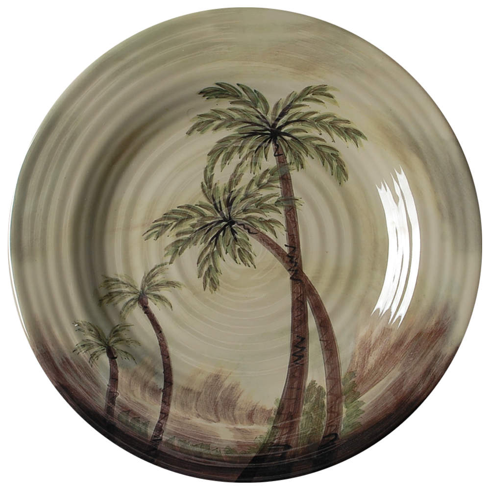 Bahamas Palm Melamine Dinner Plate by Tabletops Unlimited-1