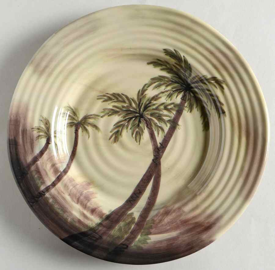 Bahamas Palm Melamine Salad Plate by Tabletops Unlimited-1