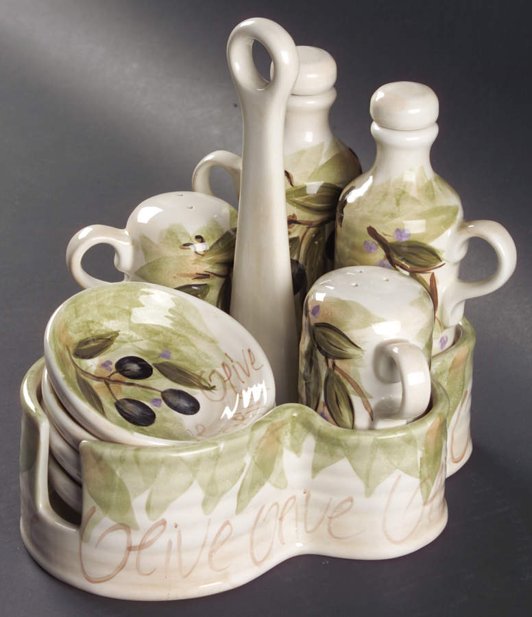 Olive Grove 11 Piece Dipping Set by Tabletops Unlimited-1