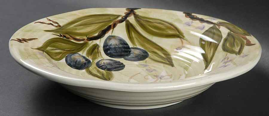 Olive Grove Large Rim Soup Bowl by Tabletops Unlimited-1