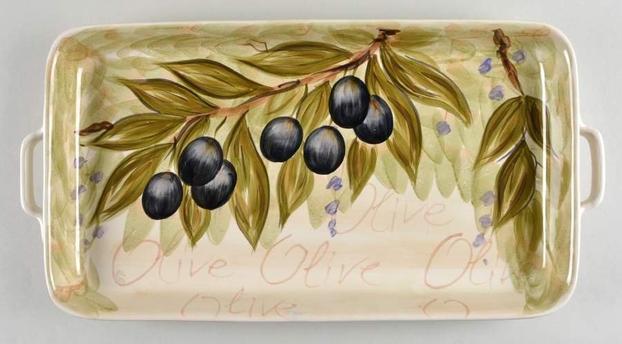 Olive Grove 20" Rectangular Tray by Tabletops Unlimited-1