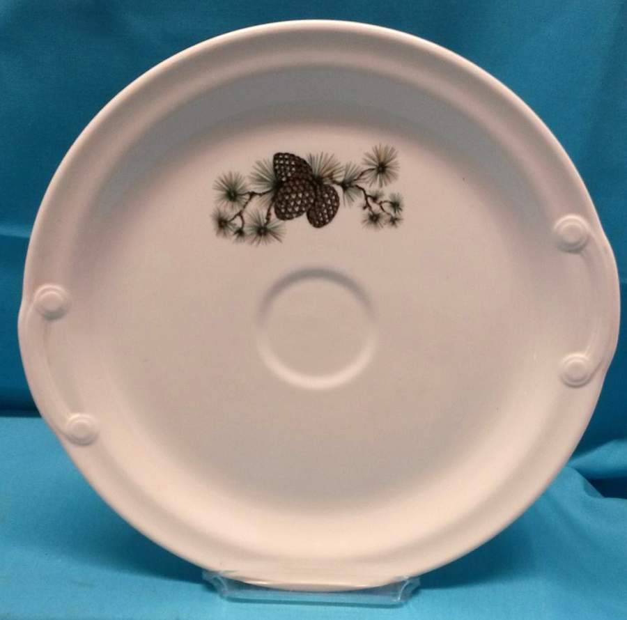Sierra Pine Handled Cake Plate by Taylor, Smith & Taylor (Ts&T)-1