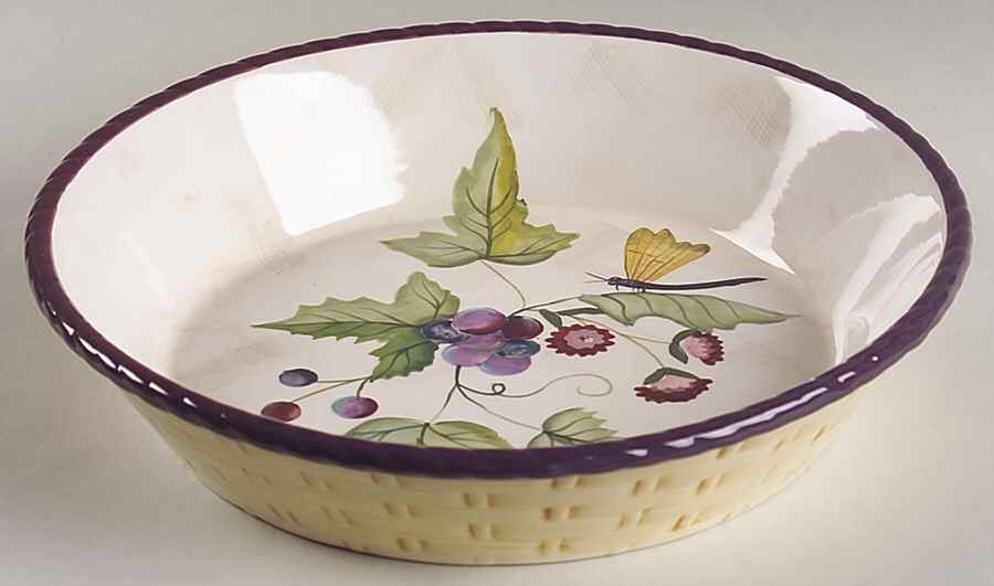 Claret (Grapes) Pie Serving Plate by Tracy Porter-1