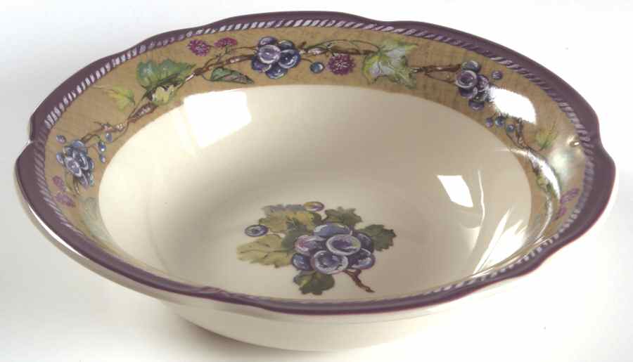 Claret (Grapes) Soup/Cereal Bowl by Tracy Porter-1