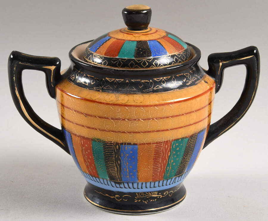 Thousand Faces Sugar Bowl & Lid by Takito-1