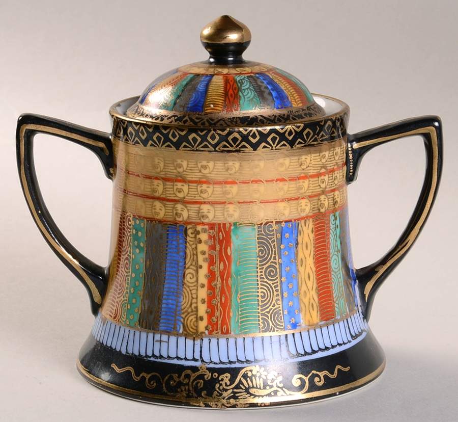 Thousand Faces Sugar Bowl & Lid by Takito-1
