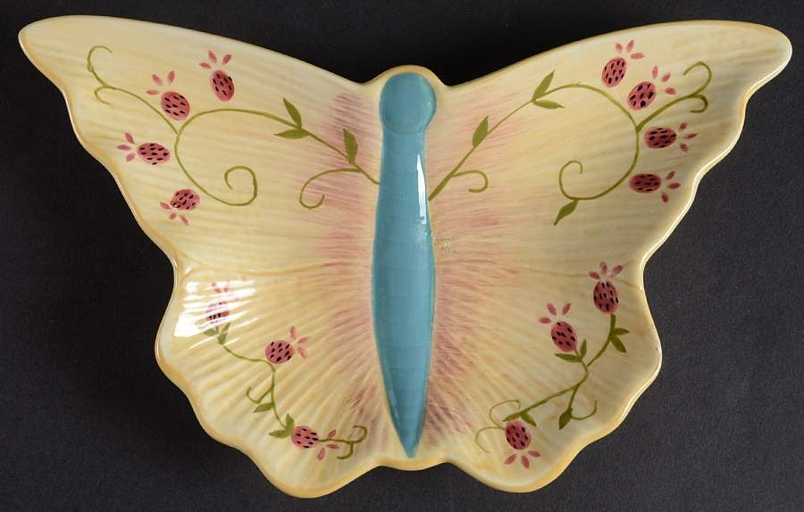 Papillon Figural Canape Plate by Tracy Porter-1