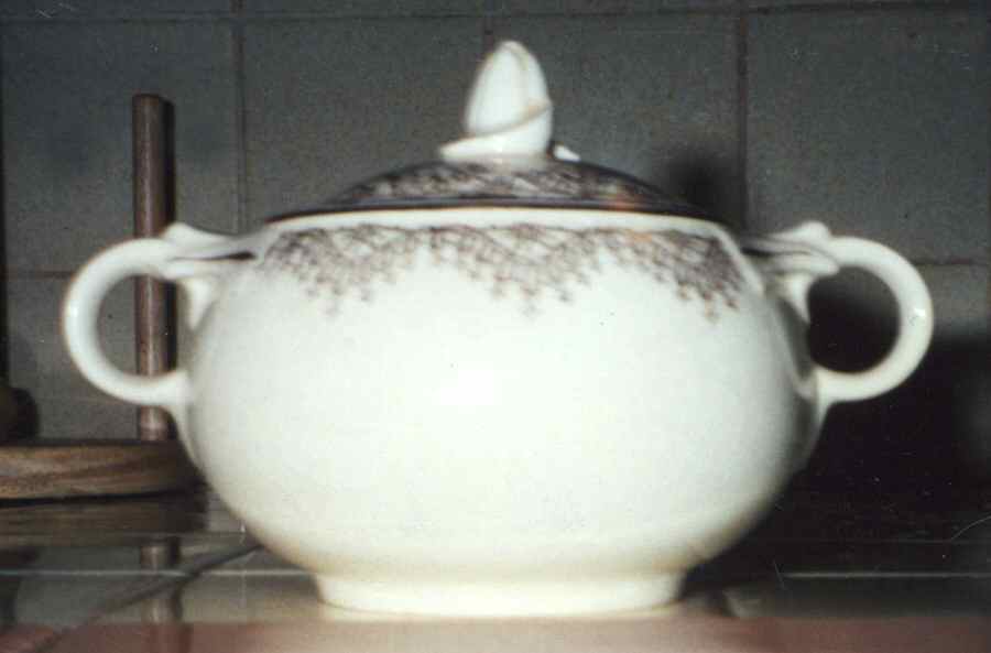 1673 Sugar Bowl & Lid by Taylor, Smith & Taylor (Ts&T)-1