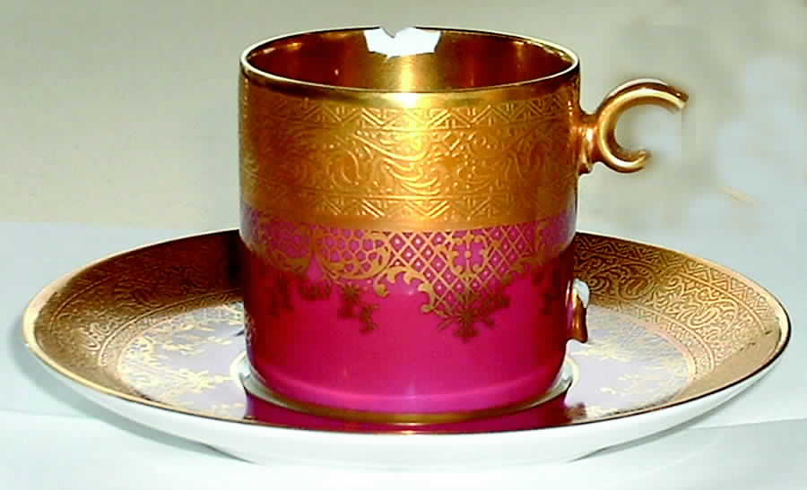 TIR399 Flat Demitasse Cup & Saucer Set by Tirschenreuth-1