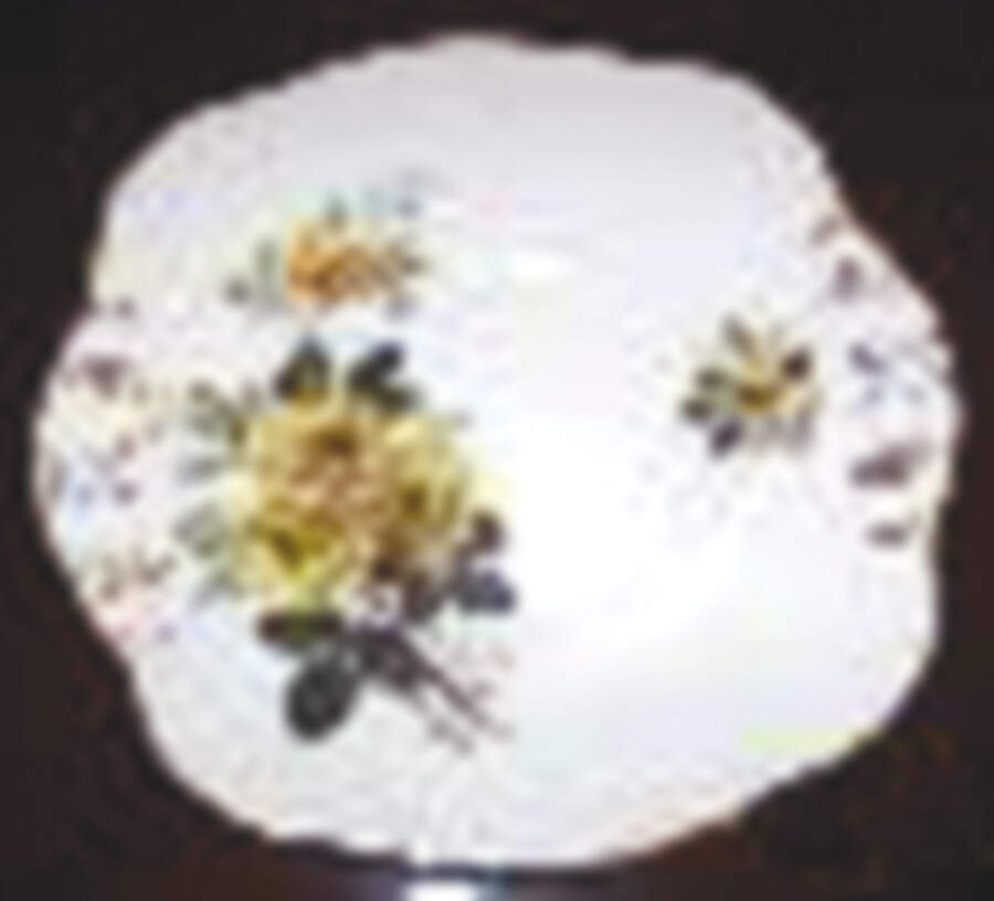 TUE3 Handled Cake Plate by Tudor (England)-1
