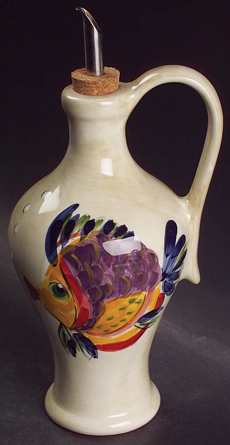 Under the Sea Oil Jar & Drizzle Spout by Tabletops Unlimited-1