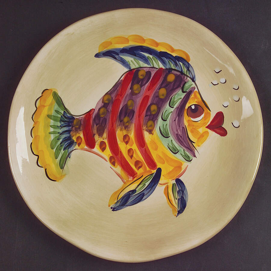 Under the Sea Salad Plate by Tabletops Unlimited-1