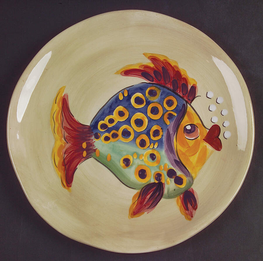 Under the Sea Salad Plate by Tabletops Unlimited-1