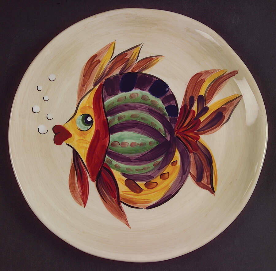 Under the Sea Salad Plate by Tabletops Unlimited-1