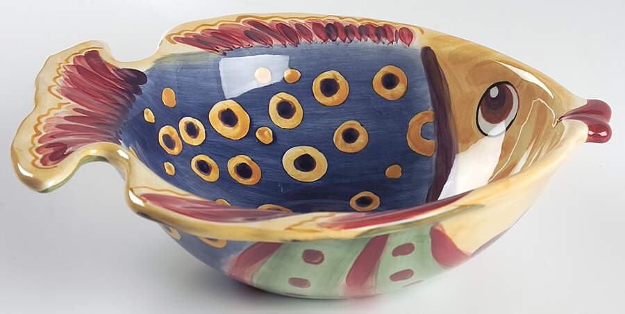 Under the Sea 10" Large Salad Serving Bowl by Tabletops Unlimited-1