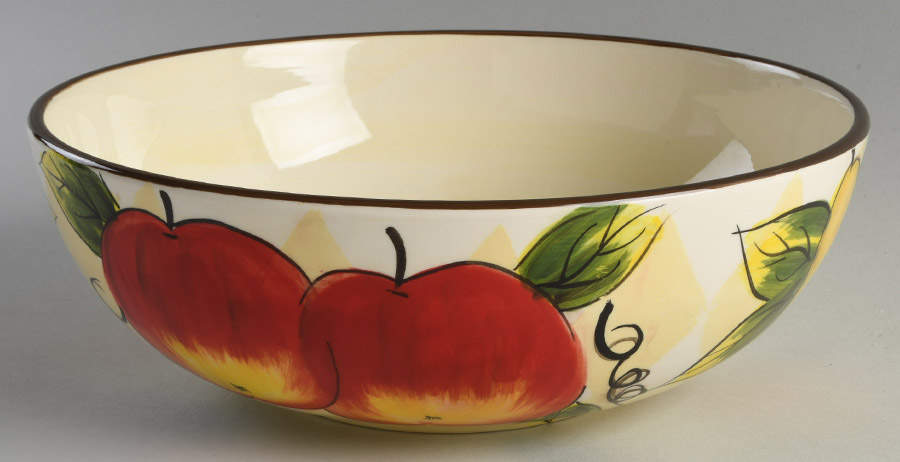 Harlequin Fruit 10" Round Serving Bowl by Tabletops Unlimited-1